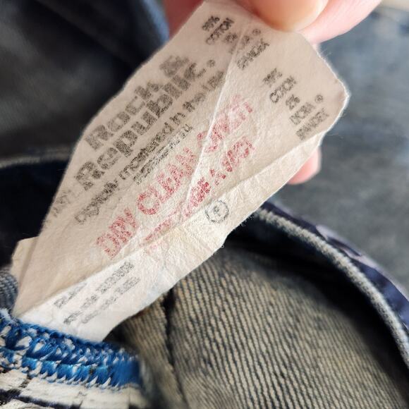 Rock & Republic Mid Rise Bootcut Jeans Raw Hem Medium Wash Denim Blue Size 29 - Picture 12 of 13